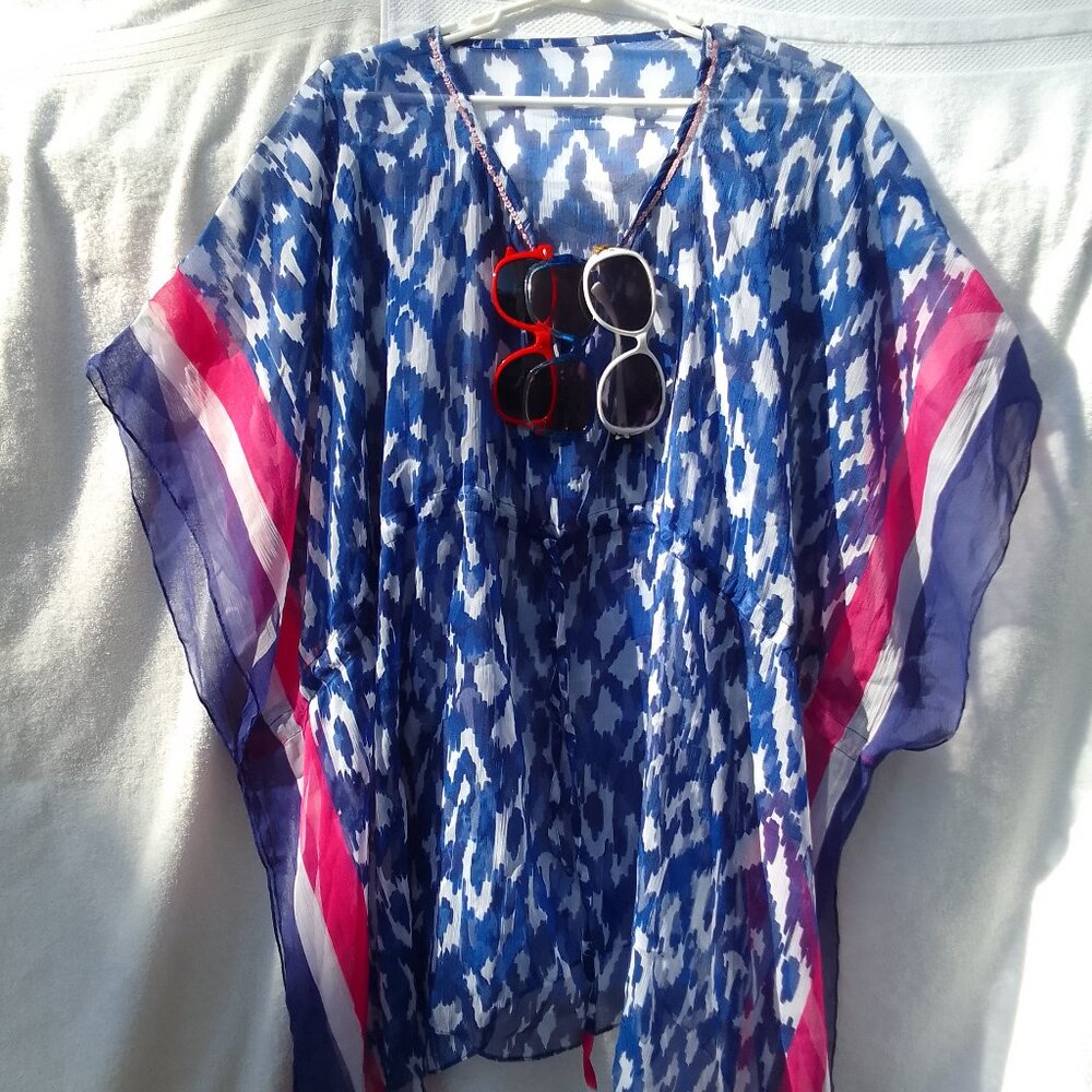 250-year celebration: Bundle matching sunglasses&silky soft beach coverup NWT